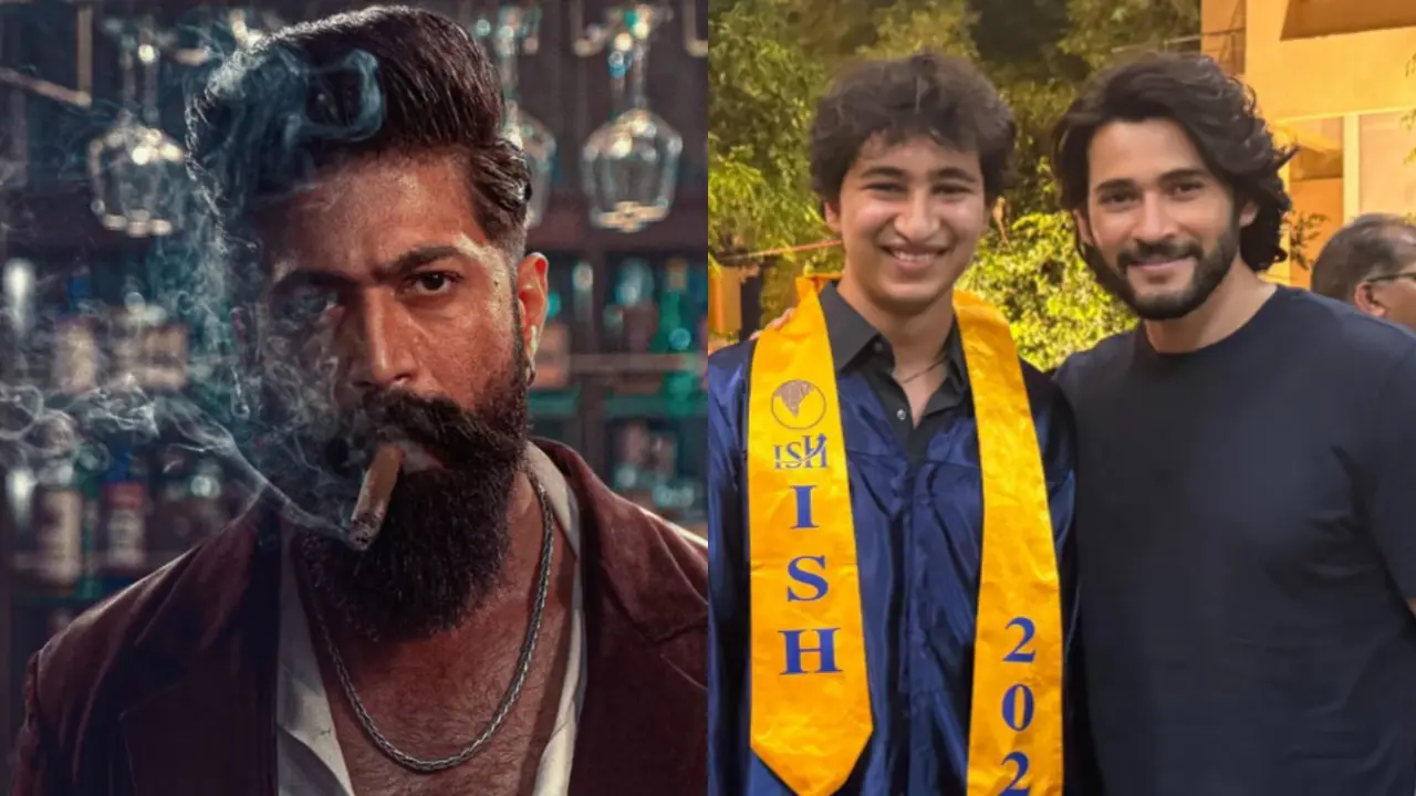 Yash in Toxic, Mahesh Bahu and his son Gautam Ghattamaneni, pic via Instagram